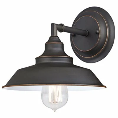 Westinghouse 6343500 Iron Hill One-Light Wall Fixture, Oil Rubbed Bronze Finish - Image 1 of 4