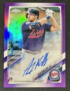 2021 Topps Chrome - Rookie Autographs Purple Refractor #RA-AK Alex Kirilloff...