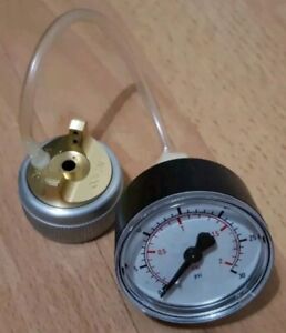 devilbiss no. 100 spraygun pressure test aircap with gauge