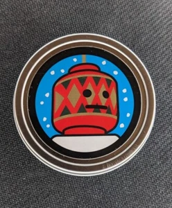 Citizen Brick Christmas Tin Ornament Head Minifigure - Picture 1 of 3