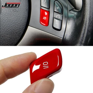 Red Replace Steering Wheel VO Button Covers For BMW 3 Series E46 M3 1998 1999-04 - Picture 1 of 10