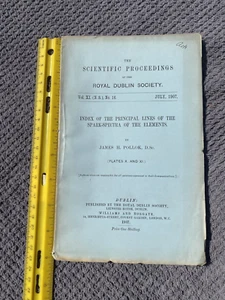 Index of the Principal Lines of the Spark-Spectra of the Elements - Picture 1 of 1