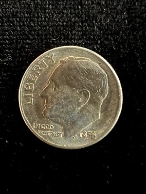 1956 SILVER DIME -P IN NICE SHAPE - Image 1 of 4