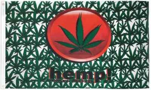 MJ Cáñamo 3x5 pies Poli Bandera Marihuana Cáñamo Hierba Hoja Dispensario Dormitorio Bandera - Imagen 1 de 4