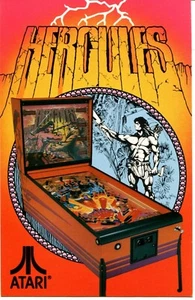 Herkules Atari Flipper Postkarte / Anzeige / Prospekt - kein Flyer - Bild 1 von 2
