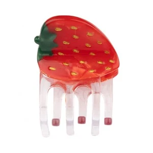 Small Strawberry Claw Clips Acetate Hair Clips for Women & Girls Accessories - Picture 1 of 4