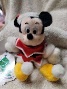 1998 Santa Mickey Mouse Jester Plush Pin Japan Disney Tokyo Disneyland 15 Years
