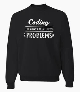 Coding Sweatshirt Coder Geschenk Computer Programmierung lustiger Pullover - Bild 1 von 2