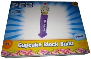 PEZ Cupcake Block Build Kit ~ 99 Piezas ~ Lanzado 2024 - Imagen 1 de 2