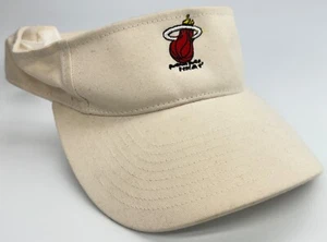 Vintage 90’s Miami Heat NBA Visor Twins Enterprise Hat White OSFA Basketball Cap - Picture 1 of 17