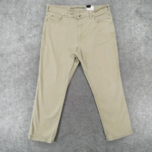 Duluth Trading Co Jeans Mens 40x32 Flex Fire Hose Beige Canvas Utility A1 - Picture 1 of 20
