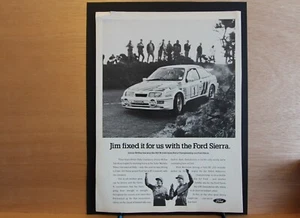 Original 1987 FORD SIERRA RS COSWORTH Mag Werberahmen-fertig Wandkunst Flatpack - Bild 1 von 1
