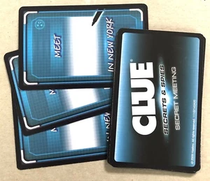 Clue Secrets & Spies 2009 Game Replacement Part - Secret Meeting Cards EUC - Picture 1 of 1