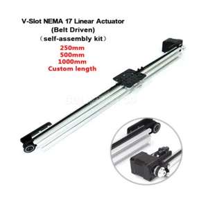 V-Slot NEMA 17 Linear Actuator Bundle Belt Driven Kit with Nema17 76oz*in Motors - Picture 1 of 6