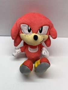 Sega Sonic The Hedgehog Knuckles 8" Plush Jakks Pacific Stuffed Toy - Picture 1 of 5