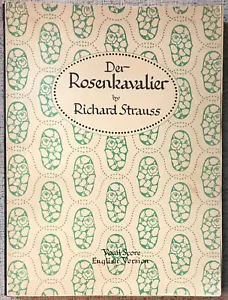 STRAUSS " DER ROSENKAVALIER " BOOSEY & HAWKES VOCAL SCORE VG+ GER/ENG TEXT - Picture 1 of 1