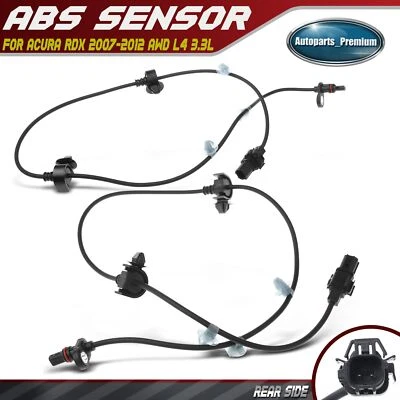 2PCS ABS Wheel Speed Sensors for Acura RDX 2007-2012 Rear Left LH & Right RH AWD - Image 1 of 4