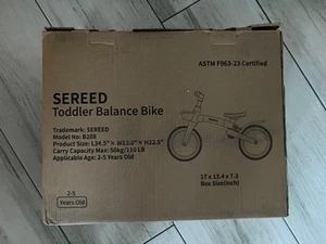 Sereed Toddler Balance Bike 2-5years , Black New In Box - Picture 1 of 1