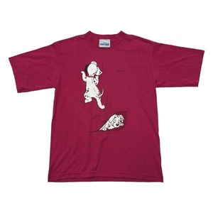 Vintage Disney 101 Dalmatians 90s Disney On Ice Puppy Dog Print T Shirt Youth L - Picture 1 of 6