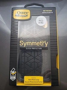 Otterbox iPhone XS Max Case Black Sleek Protection Symmetry Drop Ultra Slim - Picture 1 of 4