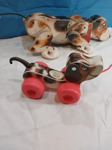 Vintage 1961 Fisher Price Snoopy Sniffer 181 Zugspielzeug - Bild 1 von 10