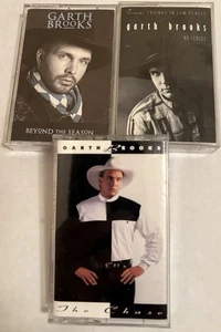 GARTH BROOKS 3 Lot Cassette Tape No Fences * The Chase * Beyond the Season - Picture 1 of 2