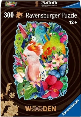 NEW Ravensburger 300 Pieces Wooden Jigsaw Puzzle 12+ Ages Beautiful Birds - Image 1 of 2