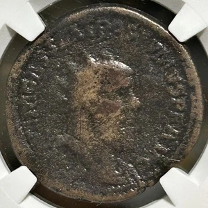 Romano-Gallic Postumus AE Double Sestertius AD 260-269 Fides Standards NGC VG - Picture 1 of 4
