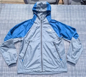 The North Face WindWall' Giacca Uomo Grigio Medio Blu Full Zip Antivento - Foto 1 di 20