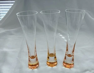 Veuve Clicquot VCP Sektglas Flöte Orange 3er Set Selten - Bild 1 von 8