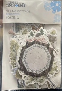Creative Memories Embellishments ~ SPRING COTTAGE  (40pcs) - NIP - Picture 1 of 4
