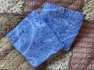 RALPH LAUREN PILLOW SHAMS BLUE PAISLEY BANTRY STANDARD PAIR (2) - Picture 1 of 6