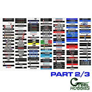 -2/3- RC 1/10 Windshield Banner Sticker Sunstrip Scale Decal Drift Car Truck - Picture 1 of 235