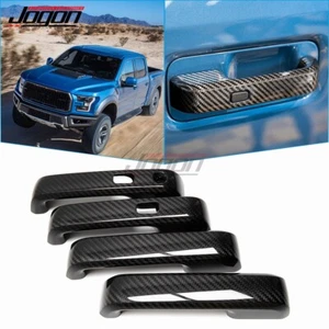 Exterior Door Handle Trim For Ford F-150 F150 Raptor King Ranch 2015-2020 Carbon - Picture 1 of 11