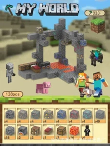 Minecraft Mine Exploration-Magnetische Bausteine Kinder Pädagogisches Geschenk - Bild 1 von 4