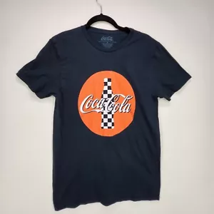 Coca Cola TShirt Mens Collectible Size Small Black Checkers - Picture 1 of 10
