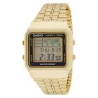 Casio Classic 34mm World Time Gold Steel Digital Men's Watch - A500wga-1df