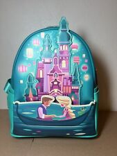 NWT Loungefly Disney Tangled Rapunzel Glow In The Dark Castle Mini Backpack