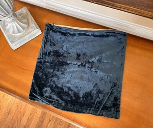 West Elm Lush Velvet Pillow Cover 16”x16” Regal Blue NWOT - Picture 1 of 4