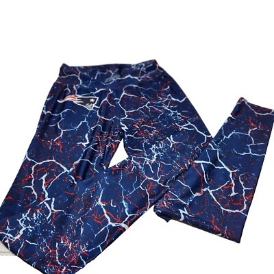 NFL Majestic Zubaz Equipo Ropa New England Patriots Leggings Pantalones M L2 Foto 1 de 3