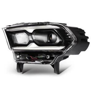 Left Driver Side For Dodge Durango 2021-2024 Black Headlight Assembly w/LED DRL - Picture 1 of 11