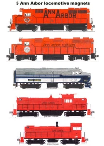 Juego de 5 imanes de locomotoras Ann Arbor Andy Fletcher - Imagen 1 de 1