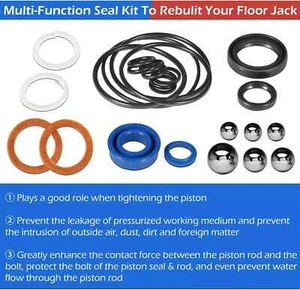 Kit de sellado de reparación hidráulica AM200F Kit de sello de gato de piso para gato de piso Matco de 2 toneladas - Imagen 1 de 11