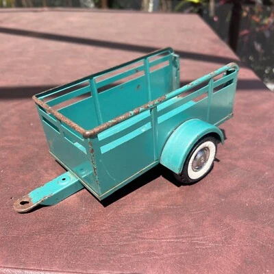 Nylint Ford Pickup Truck Utility Trailer Original Green Metallic  - Image 1 of 4