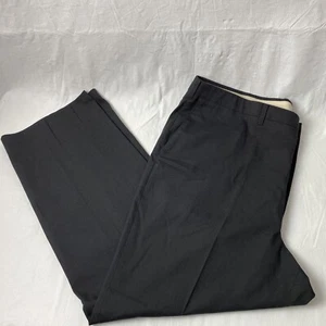 Haggar Mens Dress Pants Sz 42 x 30 Black  Cotton Polyester - Picture 1 of 12