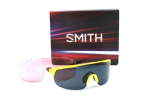 Smith Optics Trackstand Matte Citron ChromaPop Black Lenses w/ Interchange Lens - Picture 1 of 8