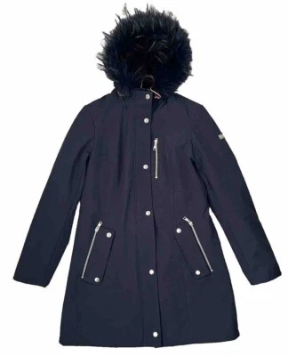 Abrigo Parka Tommy Hilfiger Azul Borde de Piel Capucha Repelente al Agua Talla XS Foto 1 de 4