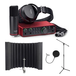 Focusrite Scarlett 2i2 Studio (4th Gen)  Bundle with RF-X, Stand & Pop Filter - Picture 1 of 11