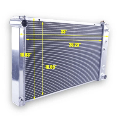 For 1973-1986 82 Chevy GMC C/K C10/20/30 Pickup Suburban 3Rows Aluminum Radiator - Image 1 of 4