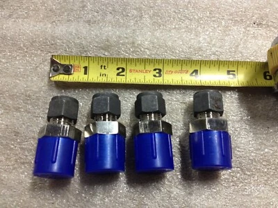 GMSC8N 3/8" Tube x 1/2" MNPT Stainless Steel Male Connector Lot of 4 - Image 1 of 3